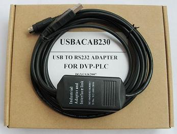 USBACAB230   USB 接口的台达 DVP 系列 PLC 编程电缆